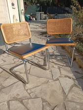 Lot de 2 chaises Cesca Bauhaus de Marcel Breuer, très bon état.