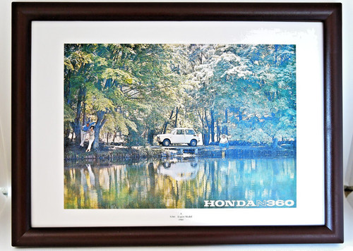 Honda n360 poster - honda,