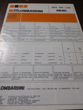 Lombardini 904, 914, L20 Diesel Engines Sales Brochure circa 1980's