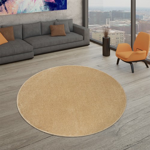 Tapis salon uni poils ras - salon,