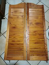 Portes saloon western en bois marron