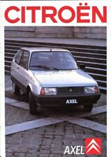 Citroen Axel 11R 12TRS French market 1988 original sales brochure