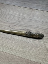 Antique Signed Bronze Paper Cutter