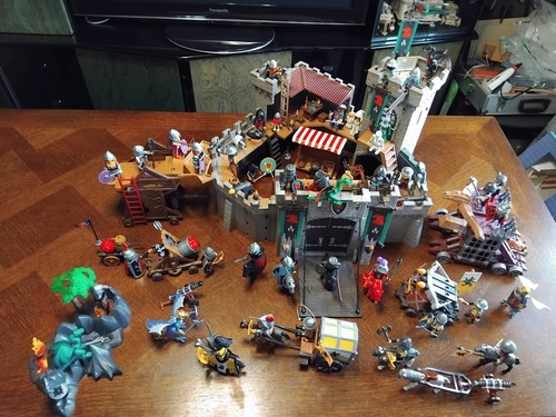 Gros lot playmobil chateau - lot,
