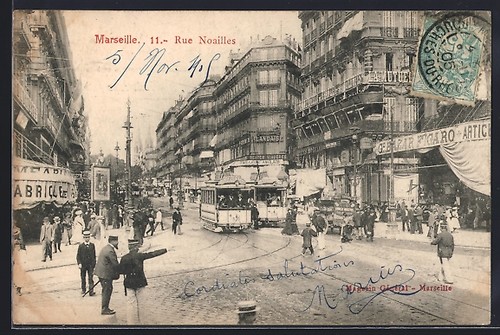 Carte postale marseille - postale, rue