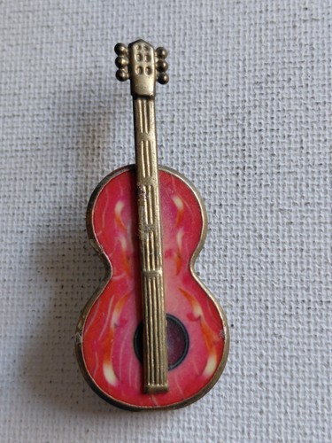 Broche guitare métal bijou