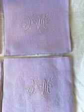 Antique Linen Silk Damask Towels JM Embroidery Antique Linen Tablecloth Tea Towels