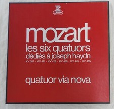 Coffret x3 Disques vinyles 33 Tours MOZART LES SIX QUATUORS DEDIES A HAYDN Erato