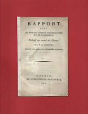 1791 REVOLUTION RAPPORT RELATIF AU CANAL DE GIVORS PAR P.A PONCIN RHONE