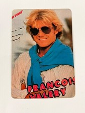 vtg card pocket calendar 1986 francois valery François Valéry singer music #3077