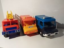 Lot of 3 Vintage Smoby Super Toy MOB Trucks