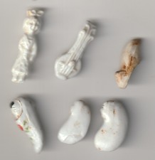 Lot of Antique Beans - Porcelain and Cookie