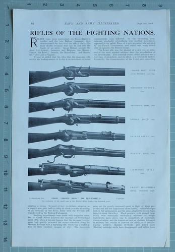 1914 ww1 imprimé rifles - 1914,