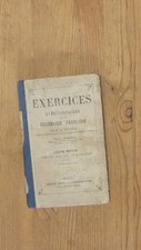 Livre scolaire ancien EXERCICES ET QUESTIONNAIRES DE GRAMMAIRE FRANCAISE 1883