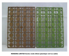 RENEDRA LIMITED Socles ronds 20mm   (plastique vert ou sable)