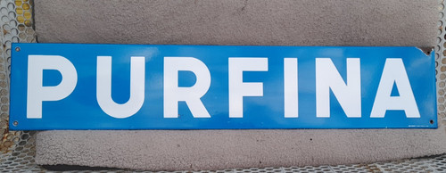 Plaque emaillee purfina - , 1950