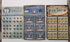 3 old press button plate LE FIL / LES TWINS / KOH-I-NOOR PARIS