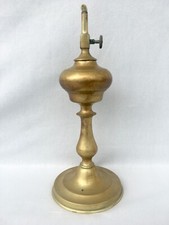 ANCIENNE LAMPE BRIQUET À L'ESSENCE EN LAITON H. 24 CM