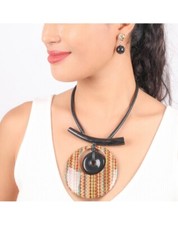 NATURE BIJOUX COLLIER  KIMONO BAMBOU NEUF