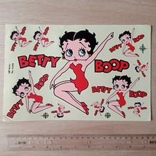 Vintage BETTY BOOP Malaysia Sticker Sheet NOS
