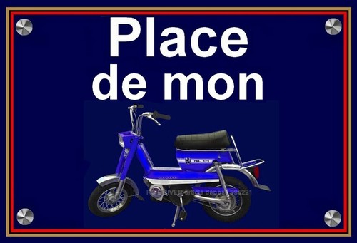 Plaque place de mon - de,