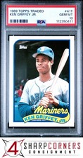 1989 TOPPS TRADED #41T KEN GRIFFEY JR. RC MARINERS HOF PSA 10
