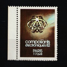 ERINNOPHILIE - Vignette Paris Salon des Composants Electroniques 1982