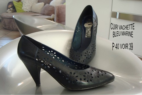 Chaussure escarpin tout - tout, cuir