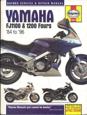 YAMAHA FJ1100,FJ1200,FJ1200A,ABS HAYNES MANUAL 1984-1996 "HARDBACK"