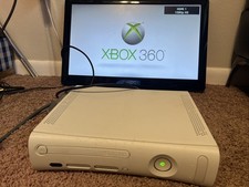Xbox 360 White HDD Console.  READ