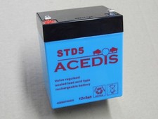 Accumulateur BATTERIE 12V 5Ah  PLOMB ETANCHE 90 x 70 x 101mm