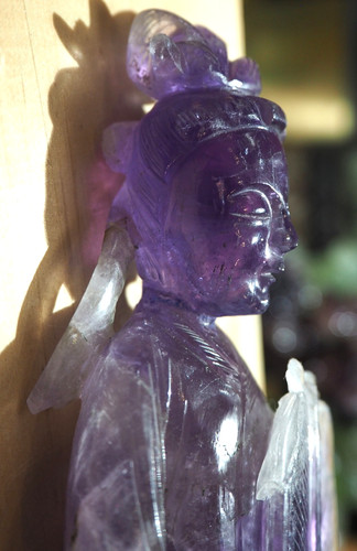 Guanyin sculpté améthyste - guanyin,