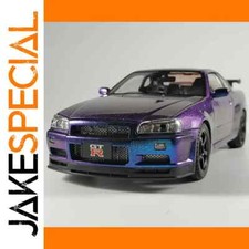 JakeSpecial – Voiture Miniature 1:18 Nissan GTR R34 Skyline Diecast Model Car...