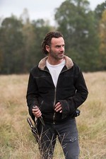 Homme Noël ANDREW LINCOLN WALKING DEAD RICK GRIMES DAIM CUIR VESTE