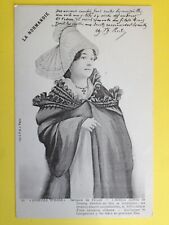 Old postcard 1900 FRANCE NORMANDY HEADDRESS and COSTUME of a SERVANT of FECAMP