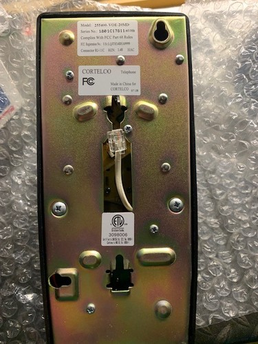 Vintage wall phone push button - wall,