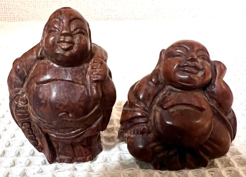 Hotei daikoku sama wood - hotei,