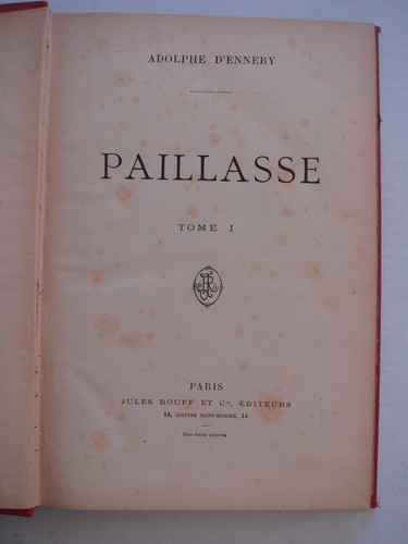 Adolphe ennery paillasse - d'ennery,
