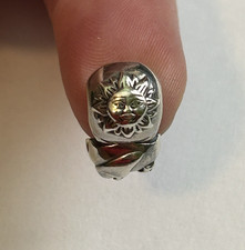 Pandora ALE 925 Sterling Silver night and day Moon Sun clip charm 791208CZ