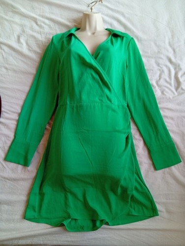 Robe portefeuille verte - robe,