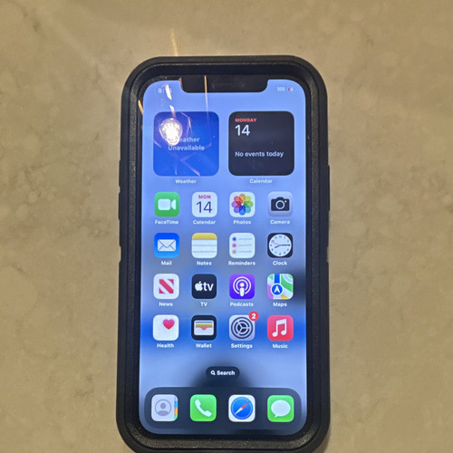 Apple iphone 64gb black - 12,