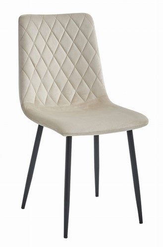 Fauteuil turin velours beige - fauteuil,