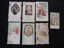 Lot de 7 images pieuses