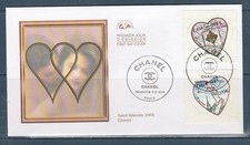 enveloppe 1er jour coeurs St