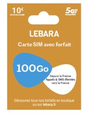 Cartes SIM LEBARA 100GB
