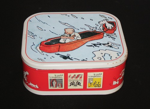 Grande boîte tôle tintin - en,