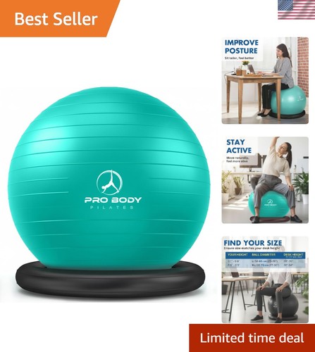 Yoga ball chair exercise - ball, chair,