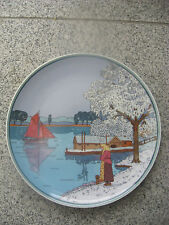 ASSIETTE DE COLLECTION VILLEROY & BOCH  PÊCHEUR EN HIVER 25 cm