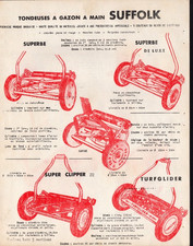 DERBY (U.K.) KULTUS SUFFOLK IRON FOUNDRY Tract 1950 Motoculture MOWERS Factory
