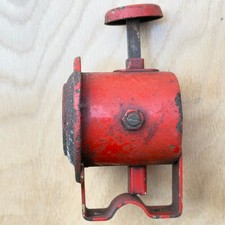Antique Pre-WWII Klaxon Bicycle Motorcycle Plunger Type Horn Handlebar Mount